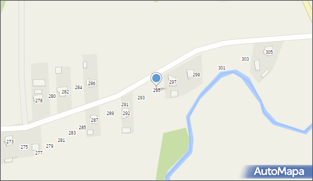 Ocieka, Ocieka, 295, mapa Ocieka