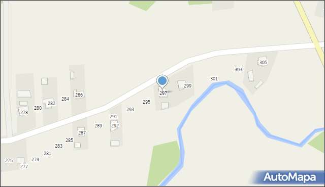 Ocieka, Ocieka, 297, mapa Ocieka