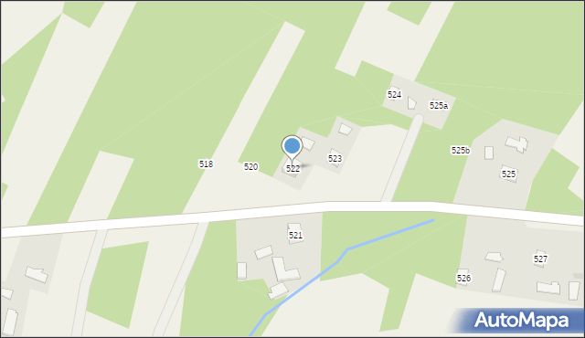 Ocieka, Ocieka, 522, mapa Ocieka