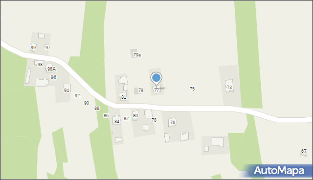 Ocieka, Ocieka, 77, mapa Ocieka
