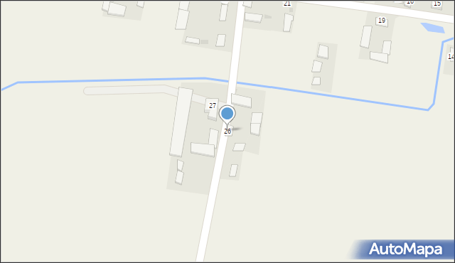 Ocieść, Ocieść, 26, mapa Ocieść