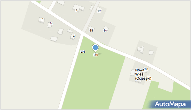 Ociesęki, Ociesęki, 110, mapa Ociesęki