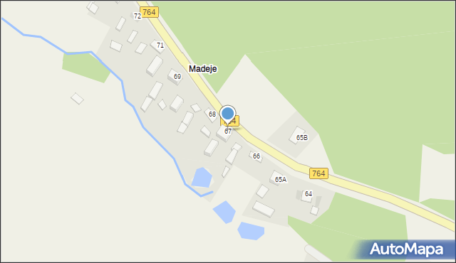 Ociesęki, Ociesęki, 67, mapa Ociesęki