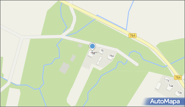 Ociesęki, Ociesęki, 75B, mapa Ociesęki