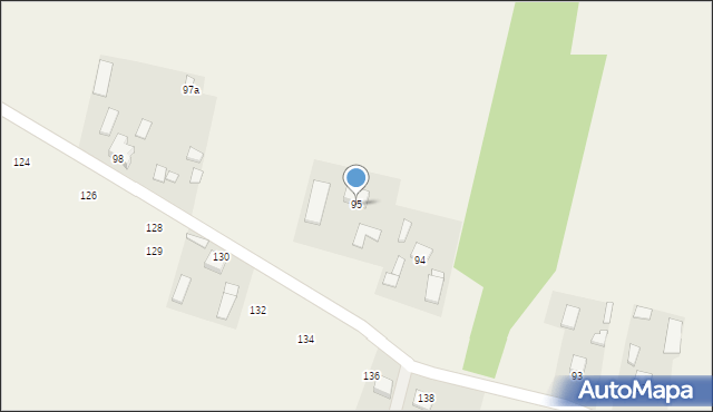 Ociesęki, Ociesęki, 95, mapa Ociesęki
