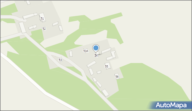 Ocięte, Ocięte, 54, mapa Ocięte