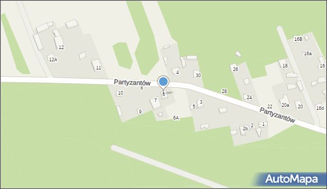 Ocięte, Ocięte, 6, mapa Ocięte