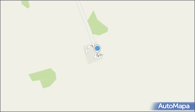 Ocięte, Ocięte, 74, mapa Ocięte