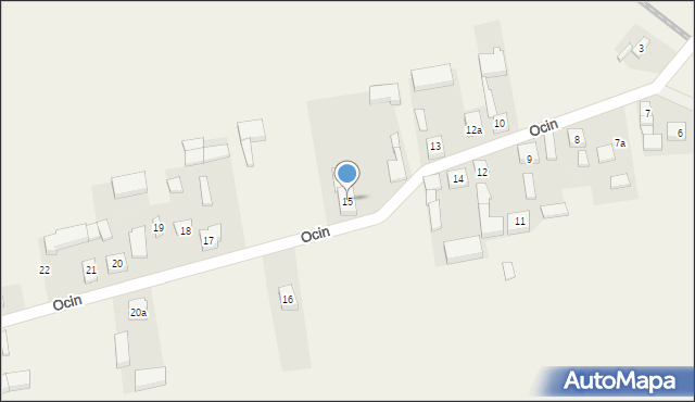 Ocin, Ocin, 15, mapa Ocin