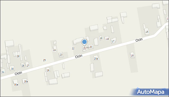 Ocin, Ocin, 21, mapa Ocin