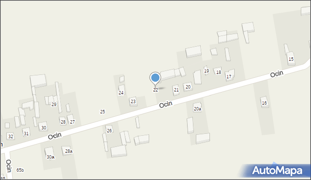 Ocin, Ocin, 22, mapa Ocin
