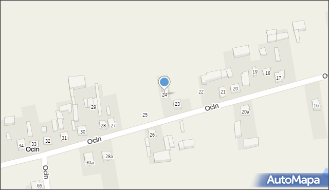 Ocin, Ocin, 24, mapa Ocin