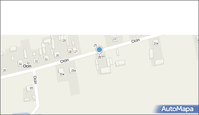 Ocin, Ocin, 26, mapa Ocin