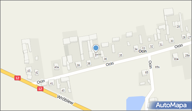 Ocin, Ocin, 37, mapa Ocin