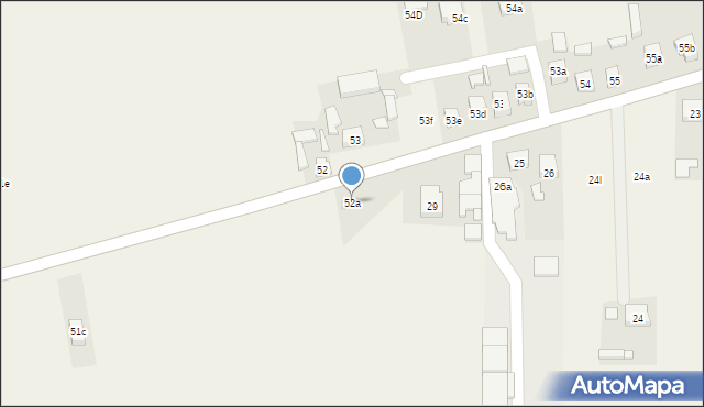 Ocin, Ocin, 52a, mapa Ocin