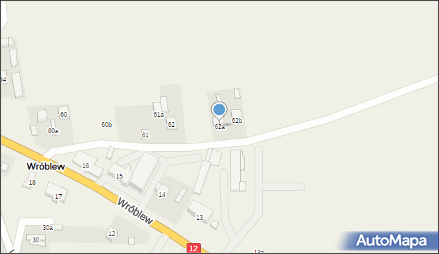 Ocin, Ocin, 62a, mapa Ocin