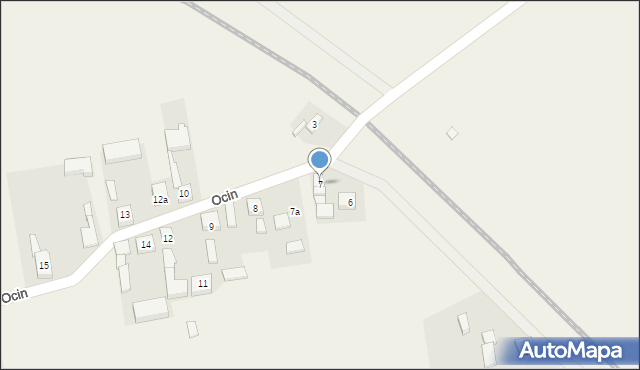 Ocin, Ocin, 7, mapa Ocin