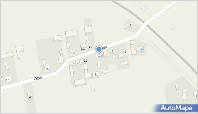 Ocin, Ocin, 9, mapa Ocin