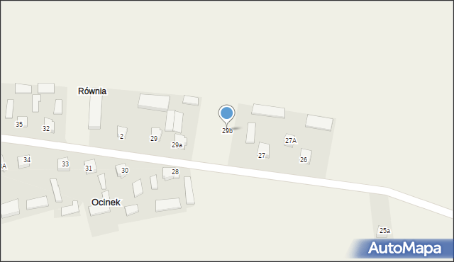 Ocinek, Ocinek, 29b, mapa Ocinek