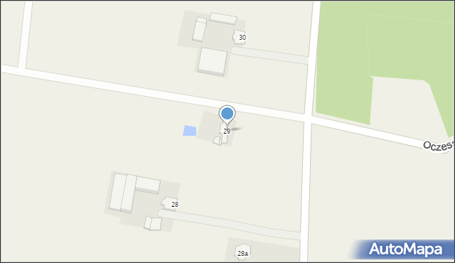 Oczesały, Oczesały, 29, mapa Oczesały