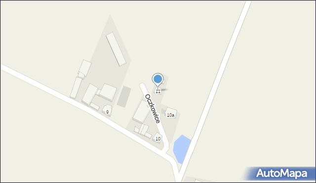 Oczkowice, Oczkowice, 11, mapa Oczkowice