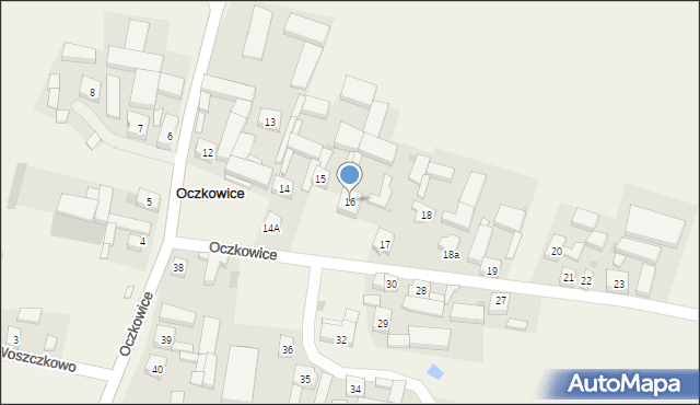 Oczkowice, Oczkowice, 16, mapa Oczkowice