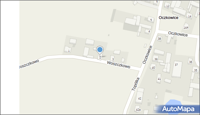 Oczkowice, Oczkowice, 2, mapa Oczkowice