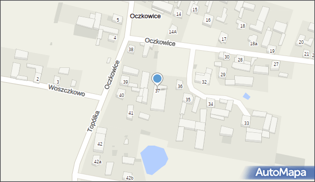 Oczkowice, Oczkowice, 37, mapa Oczkowice