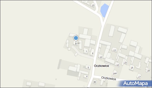 Oczkowice, Oczkowice, 8, mapa Oczkowice