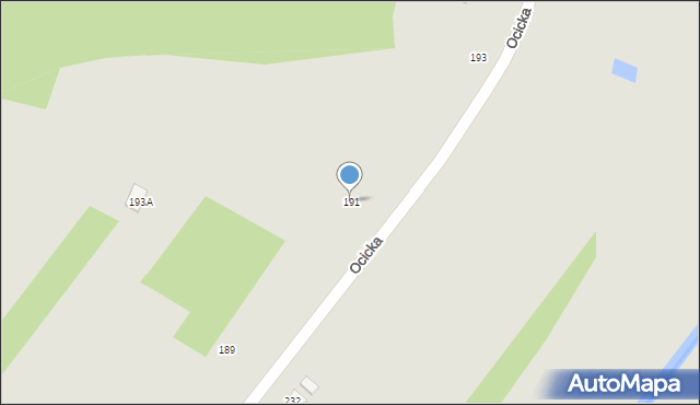 Tarnobrzeg, Ocicka, 191, mapa Tarnobrzegu