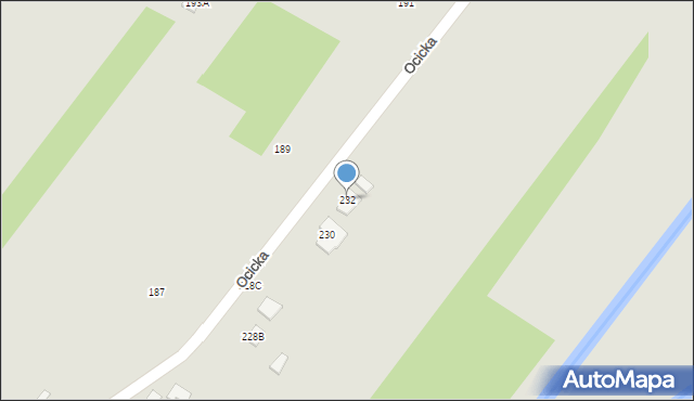Tarnobrzeg, Ocicka, 232, mapa Tarnobrzegu