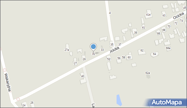 Tarnobrzeg, Ocicka, 31, mapa Tarnobrzegu