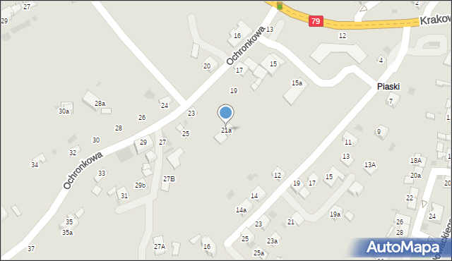 Trzebinia, Ochronkowa, 21a, mapa Trzebinia