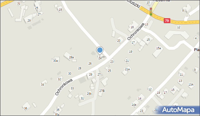 Trzebinia, Ochronkowa, 24, mapa Trzebinia