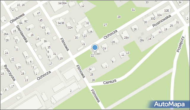 Warszawa, Ochocza, 22A, mapa Warszawy