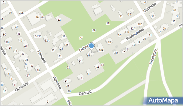 Warszawa, Ochocza, 26A, mapa Warszawy