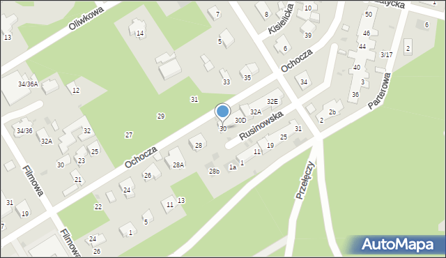 Warszawa, Ochocza, 30, mapa Warszawy