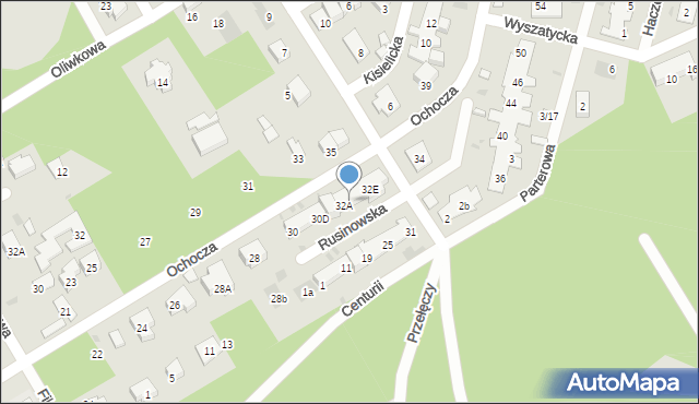 Warszawa, Ochocza, 32B, mapa Warszawy