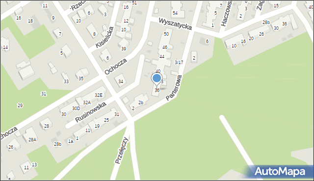 Warszawa, Ochocza, 36, mapa Warszawy