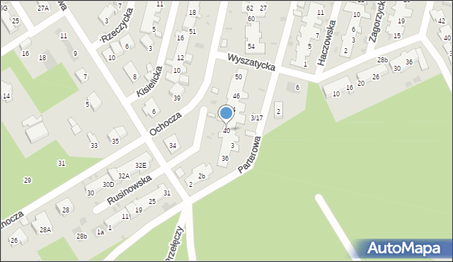 Warszawa, Ochocza, 40, mapa Warszawy