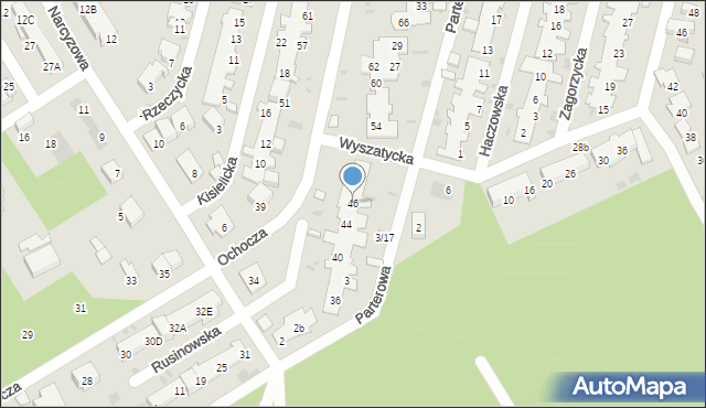 Warszawa, Ochocza, 46, mapa Warszawy