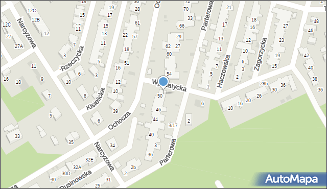 Warszawa, Ochocza, 52, mapa Warszawy