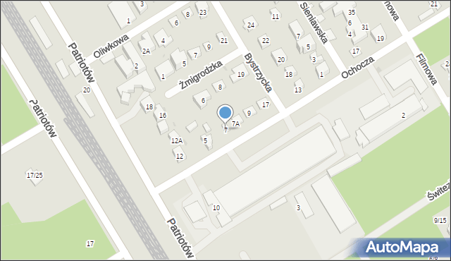 Warszawa, Ochocza, 7, mapa Warszawy