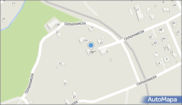 Wisła, Ochorowicza Juliana, 10B, mapa Wisła