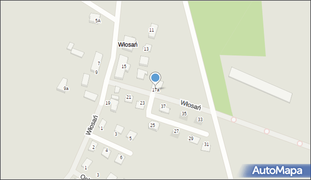 Zielona Góra, Ochla-Osiedlowa, 17a, mapa Zielona Góra
