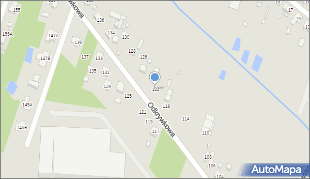 Będzin, Odkrywkowa, 122, mapa Będzin