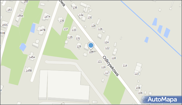 Będzin, Odkrywkowa, 125, mapa Będzin