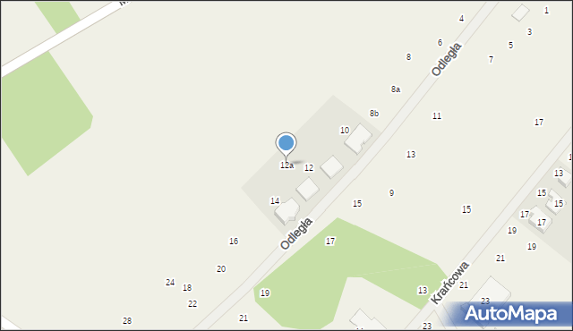 Borkowice, Odległa, 12a, mapa Borkowice