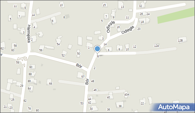 Brzeszcze, Odległa, 4, mapa Brzeszcze