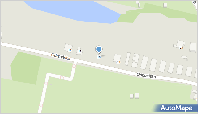 Bytom, Odrzańska, 15, mapa Bytomia